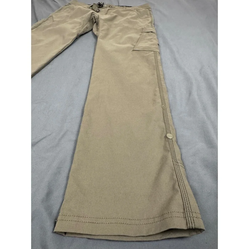 Prana Stretch Zion Straight Pants Mens 35x31 Light Brown Khaki Hiking Outdoor